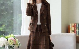 女装毛呢长袖格子连衣裙怎么选？