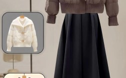 冬天棉服搭配女装图片
