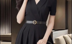 新款黑色长连衣裙，显瘦百搭吗？