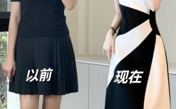 夏季女装黑白连衣裙图片，哪种风格更显瘦？