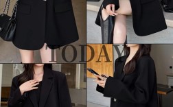 黑色西装外套怎么搭女装才时髦？