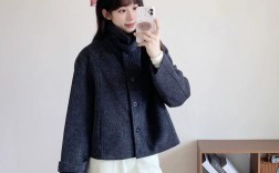 秀美星星女装毛领外套