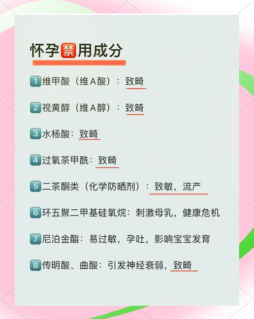 孕妇禁用哪些护肤品成分？-图1