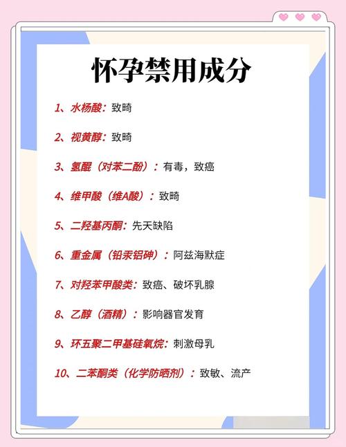 孕妇护肤品禁用哪些成分？-图1