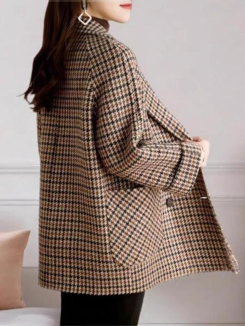 maoni格子外套女装，显瘦百搭还是风格陷阱？-图2