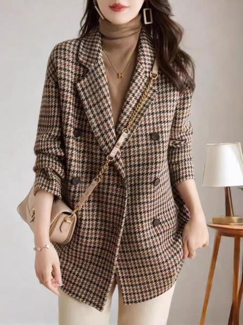 maoni格子外套女装，显瘦百搭还是风格陷阱？-图3