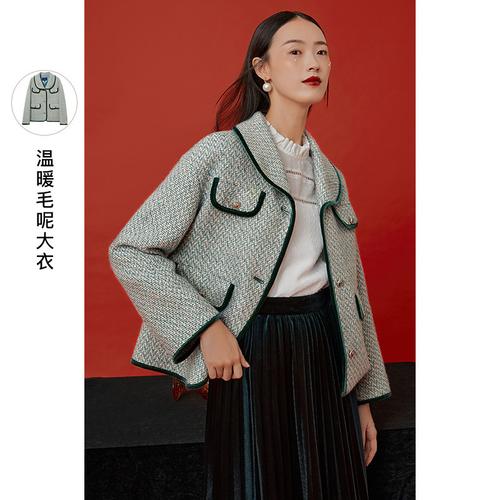 三colour女装毛呢外套，选色还是选款？-图1
