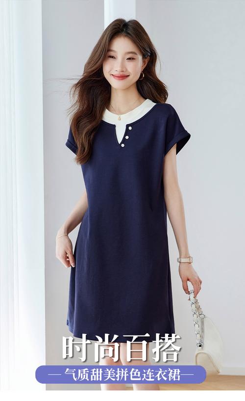 t元素夏季女装拼接连衣裙，拼接设计如何显瘦显白？-图3