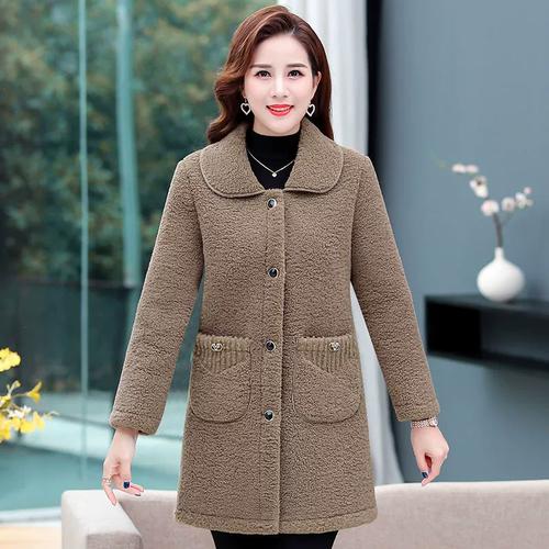 冬季女装外套防羊绒新款-图3