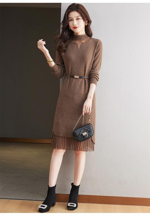 女装时尚冬装连衣裙图片-图3