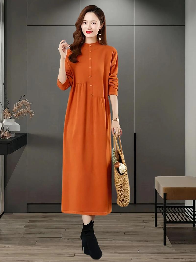 女装时尚冬装连衣裙图片-图1