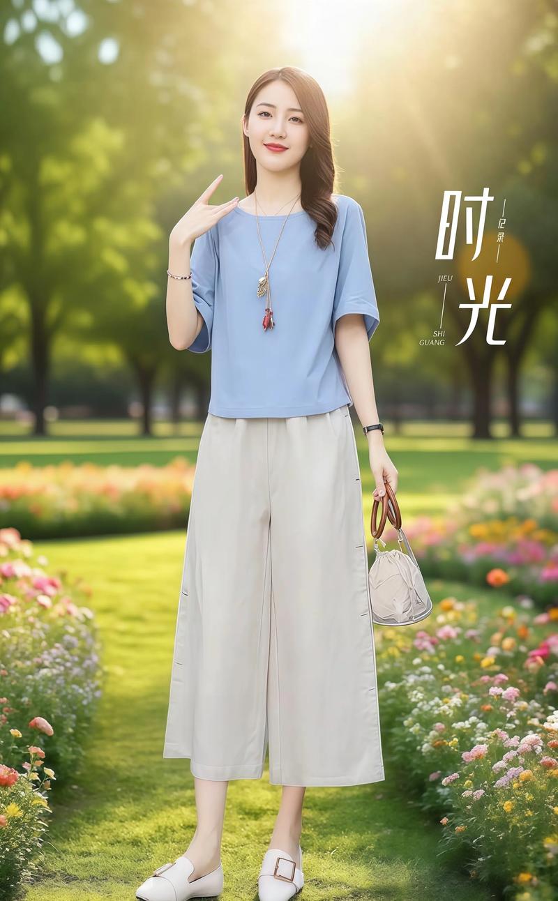 套装女装气质夏套装微胖-图2