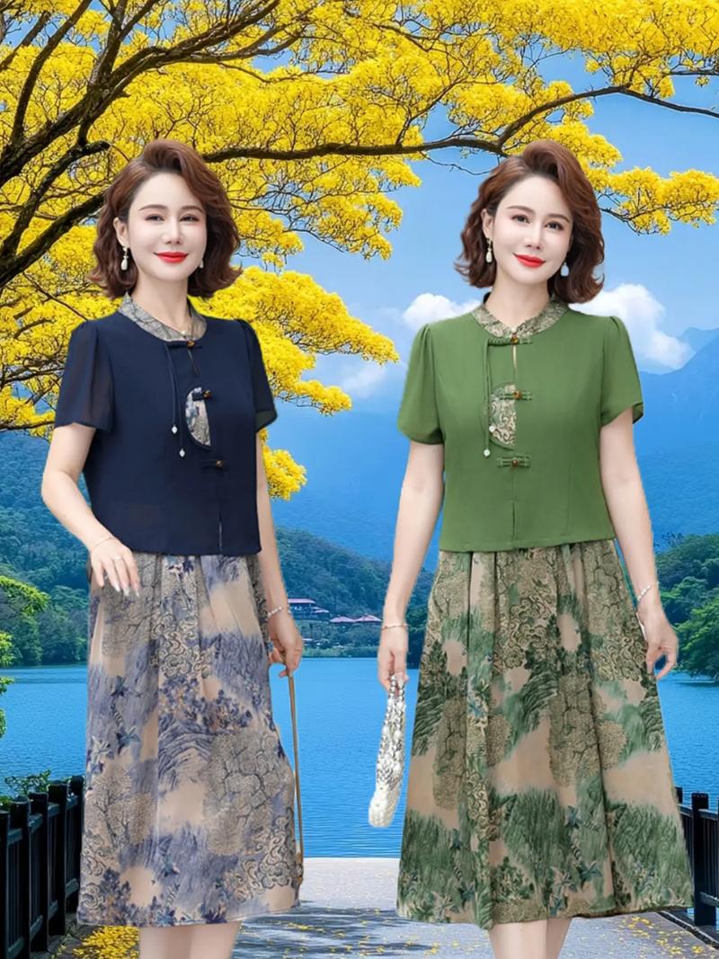 中老年女装夏季图片欣赏-图1