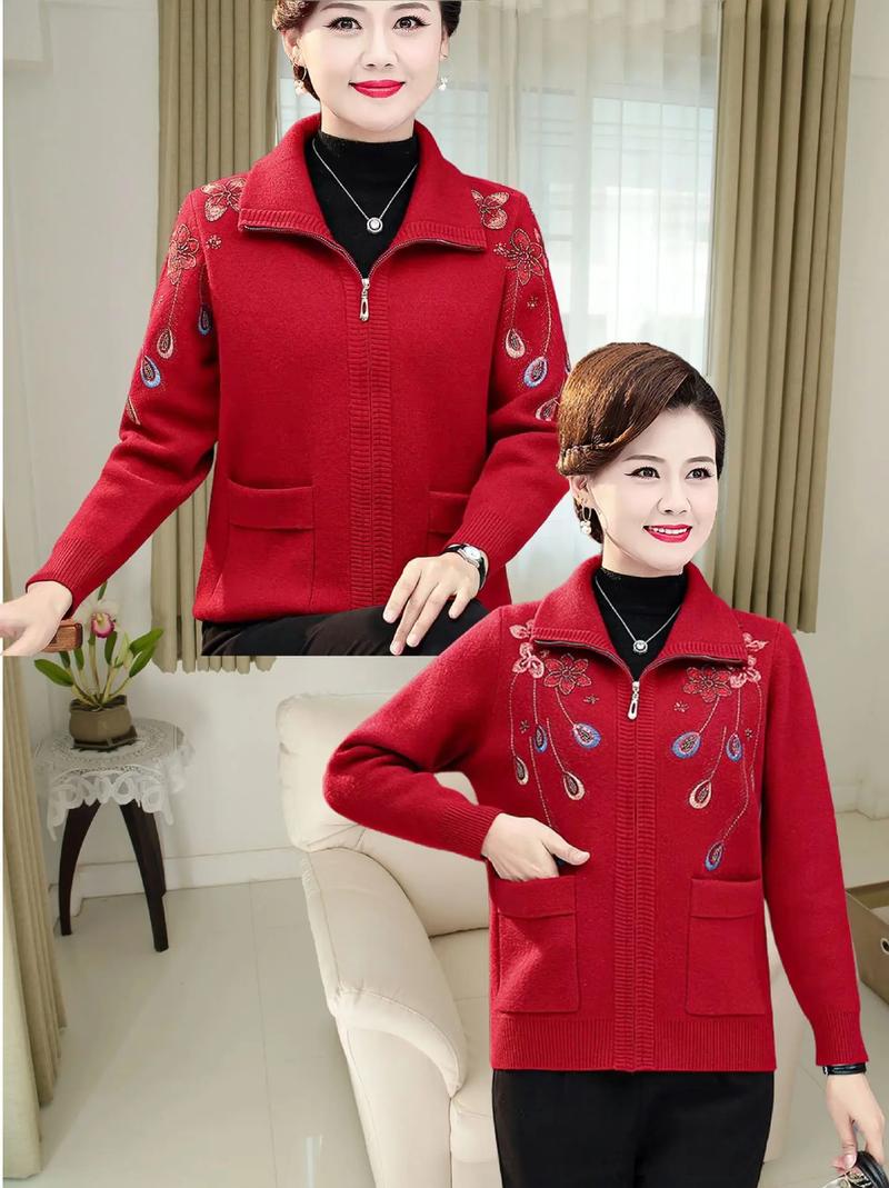 中老年冬装外套女装，款式图片怎么选？-图3