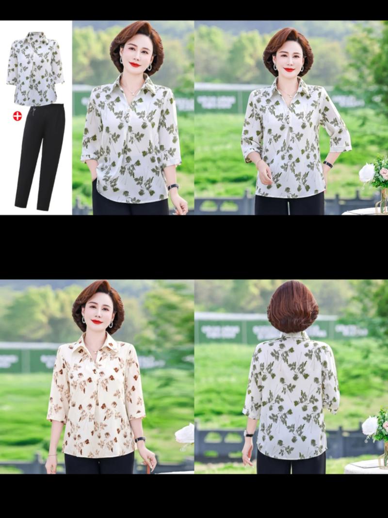 2025中老年夏装怎么选才显瘦又时髦？-图2