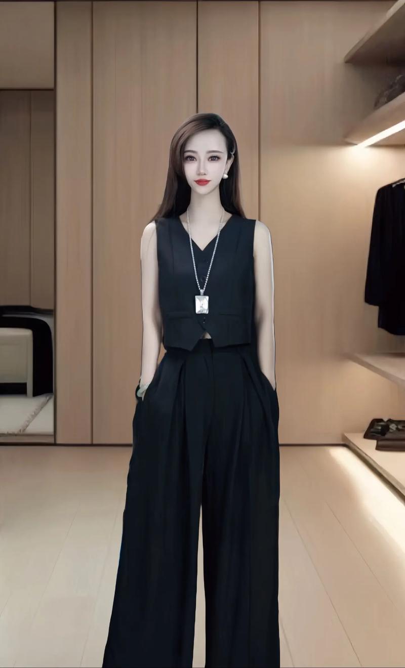 无袖长马甲女装怎么搭才好看？-图2