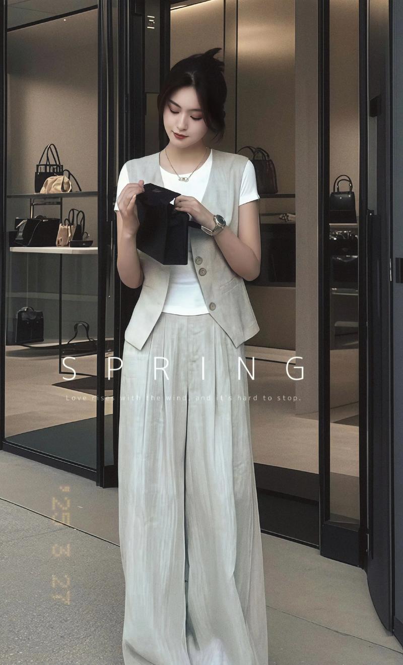 2025夏女装套装如何穿出高级气质？-图2