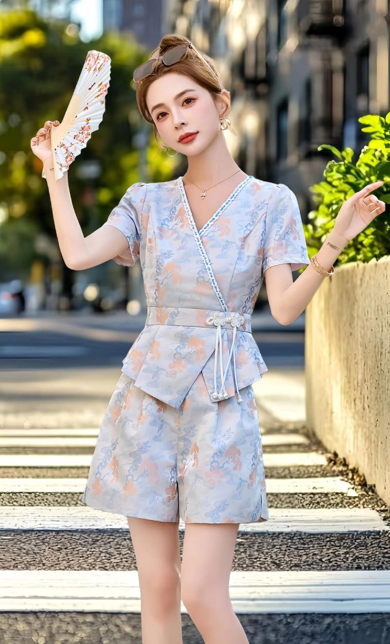 夏季新款短裤套装，怎么搭更出彩？-图1