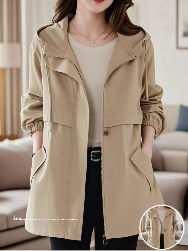 春秋风衣女装2025款，哪些设计更出彩？-图1