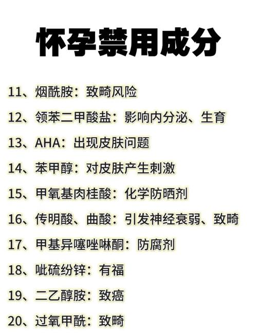 孕期禁用哪些护肤品成分？-图1