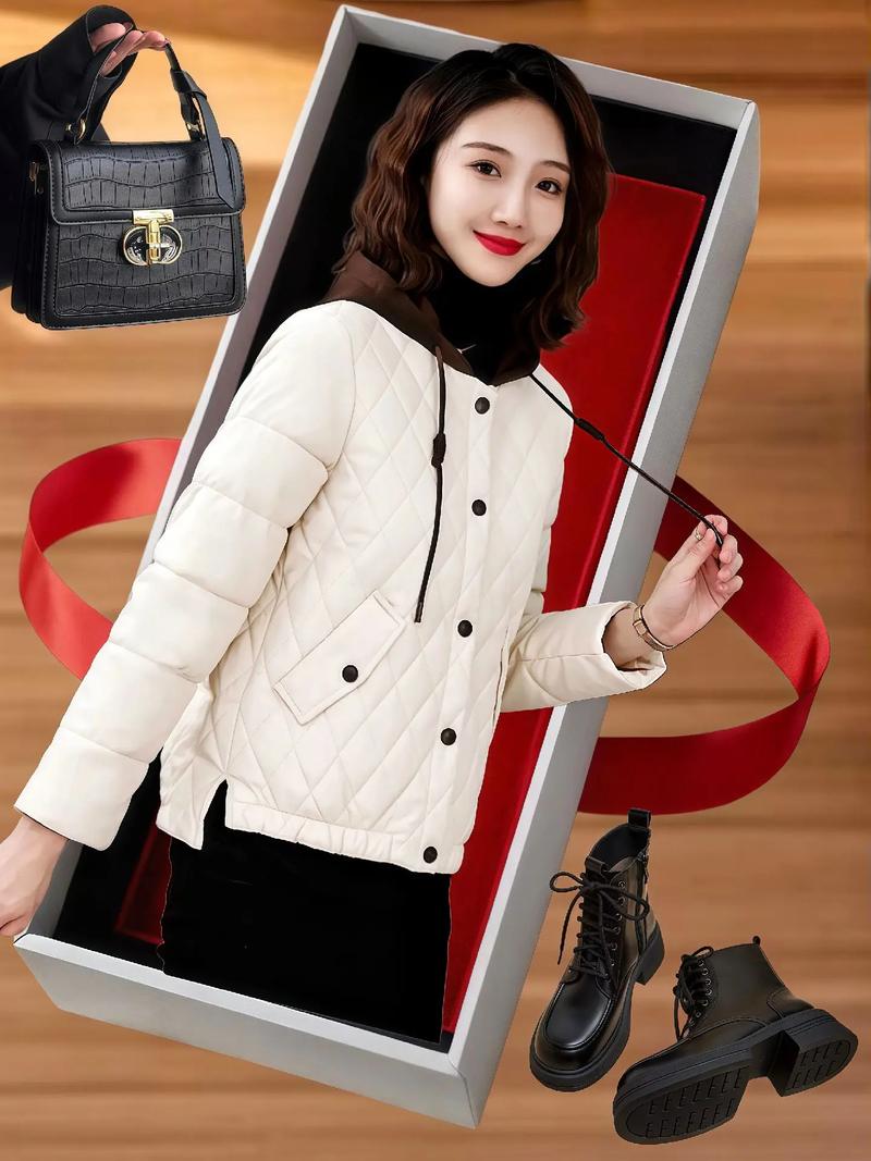 年轻人女装休闲短棉袄，保暖显瘦怎么选？-图1