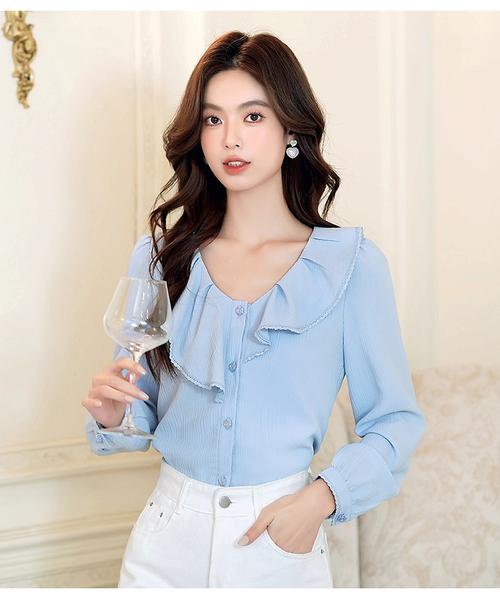 女装上衣雪纺宽松衬衫怎么选才显瘦？-图2