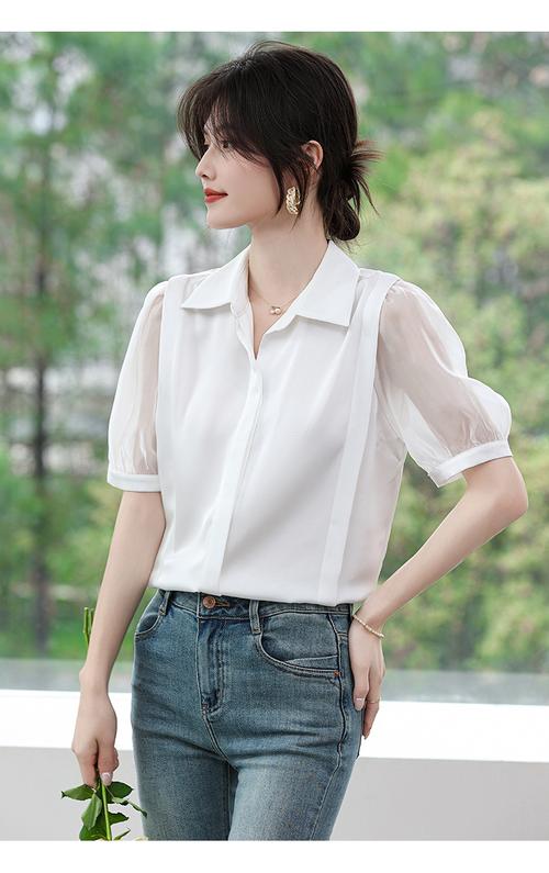 女装上衣雪纺宽松衬衫怎么选才显瘦？-图3
