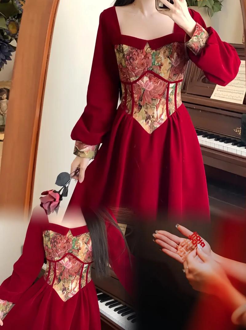 丽丽女装水红色连衣裙适合什么场合？-图2