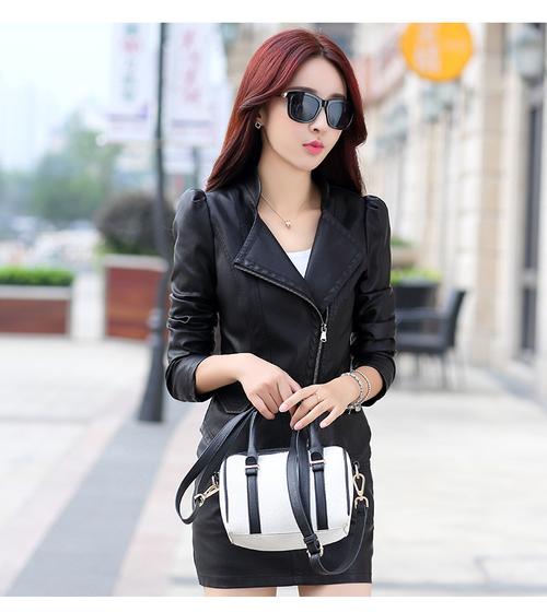 秋装新款皮衣套装，显瘦百搭吗？-图2