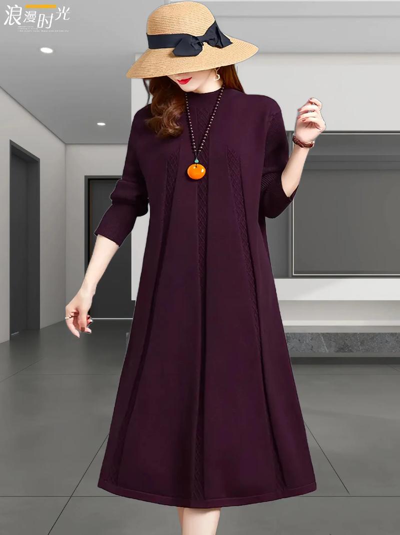 哥弟中老年连衣裙适合什么身材？-图1