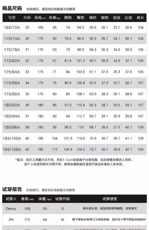 男女装裤子尺码如何准确对照？-图3