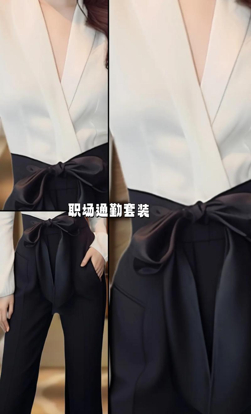 女装白衬衫黑西服图片-图1 女装白衬衫黑西服图片-图1