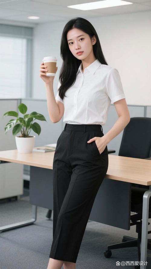 女装白衬衫黑西服图片-图2 女装白衬衫黑西服图片-图2
