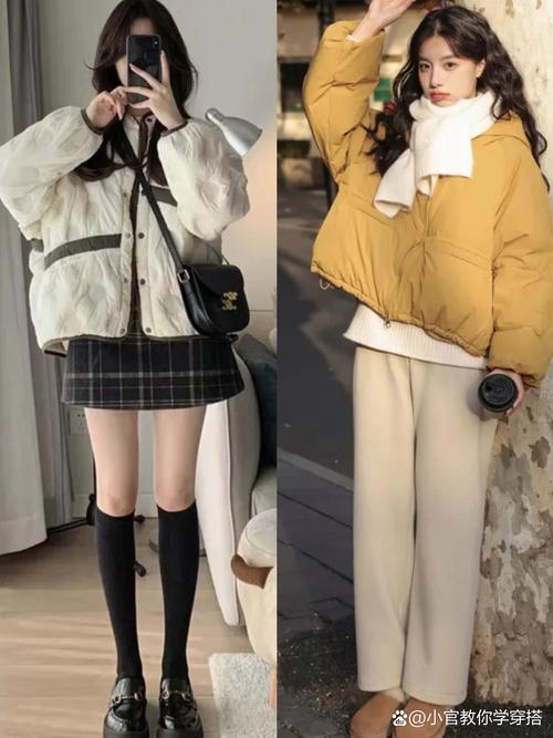 冬季学生女装怎么搭才时尚又保暖？-图2