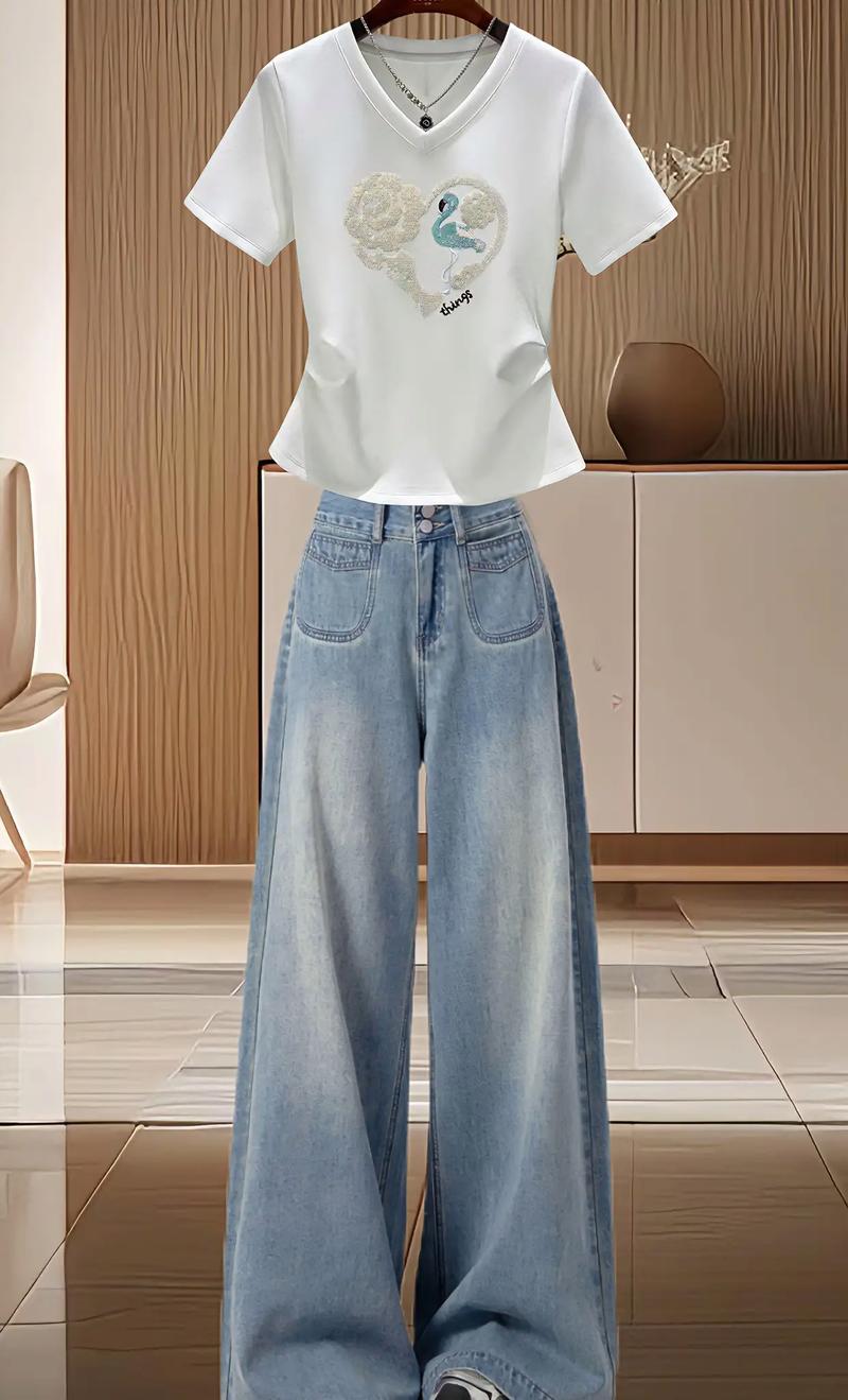 女装牛仔裤子图片有哪些款式？-图1