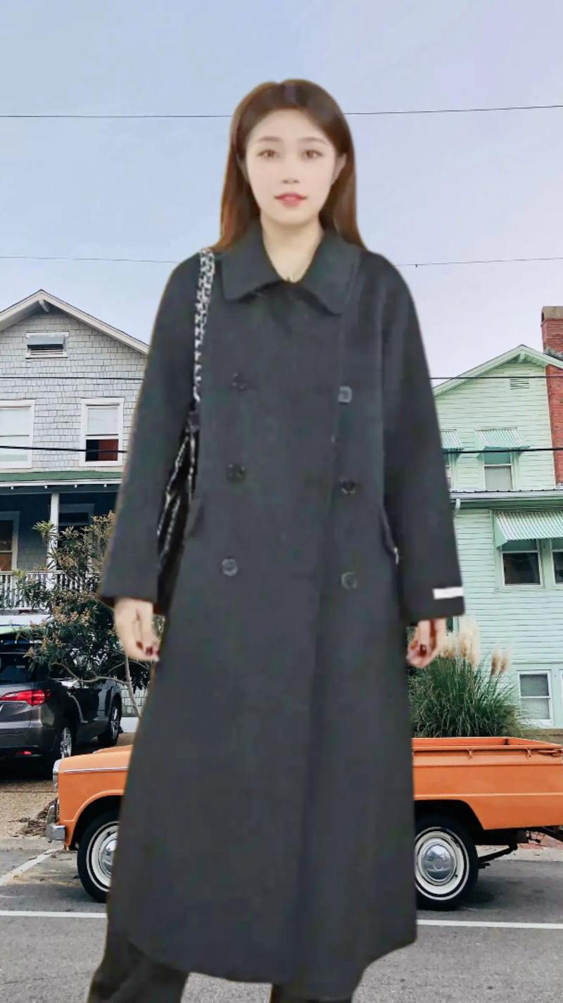 这款女装休闲中长款外套，适合什么场合穿？-图2