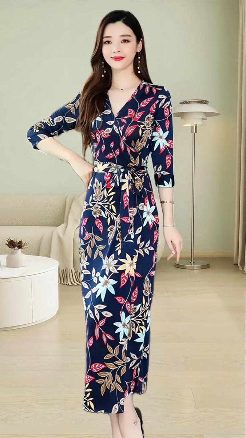 夏季新款女装连衣长裙-图1