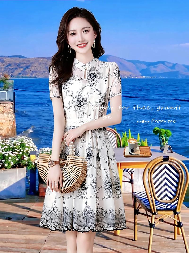 夏季新款女装连衣长裙-图2