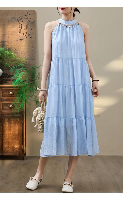 夏季新款女装连衣长裙-图3