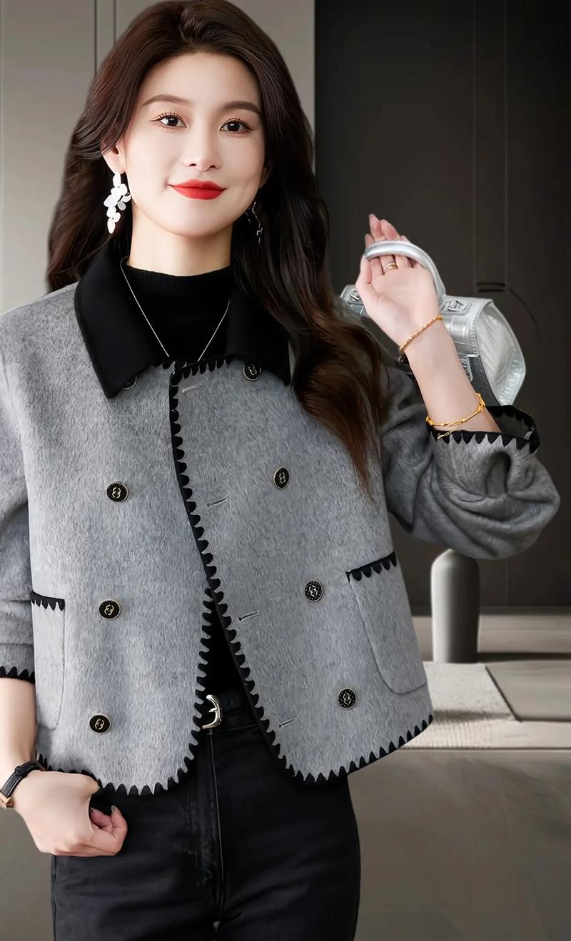 这款女装呢子韩版休闲上衣，怎么选更显气质？-图3