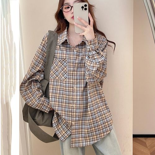 秋天格子女装怎么搭好看？-图2