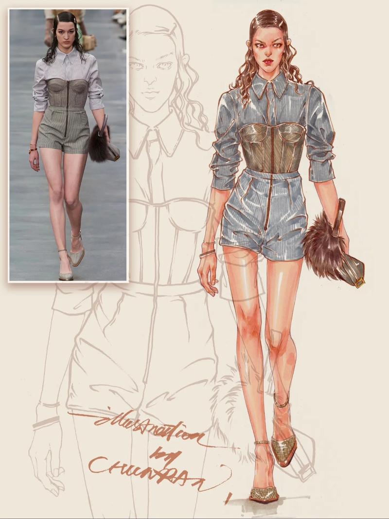 现代衣服图片女装画的-图3