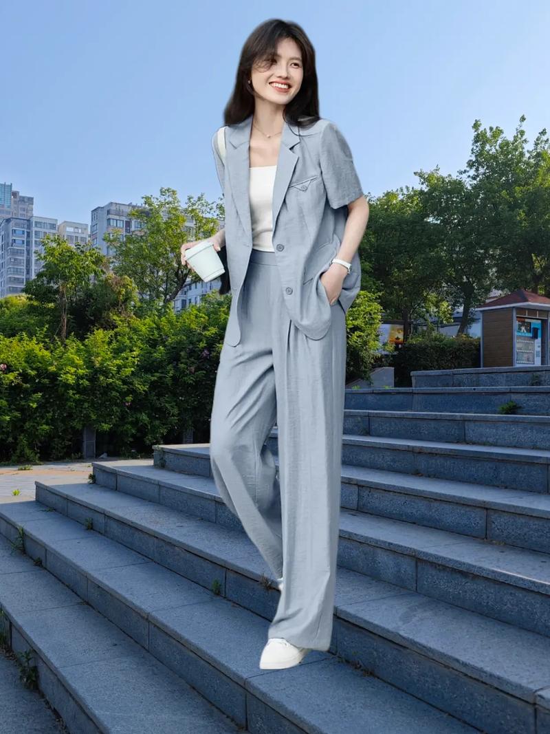 夏天女装西裤搭配图片-图1