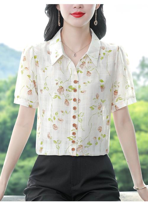 夏季女装短袖衬衫,百搭怎么搭才时髦?-图2 夏季女装短袖衬衫,百搭怎么搭才时髦?-图2