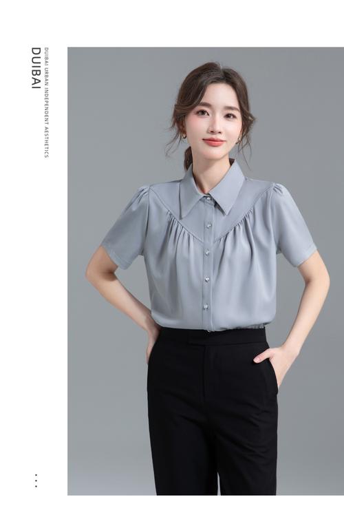 夏季女装短袖衬衫,百搭怎么搭才时髦?-图3 夏季女装短袖衬衫,百搭怎么搭才时髦?-图3