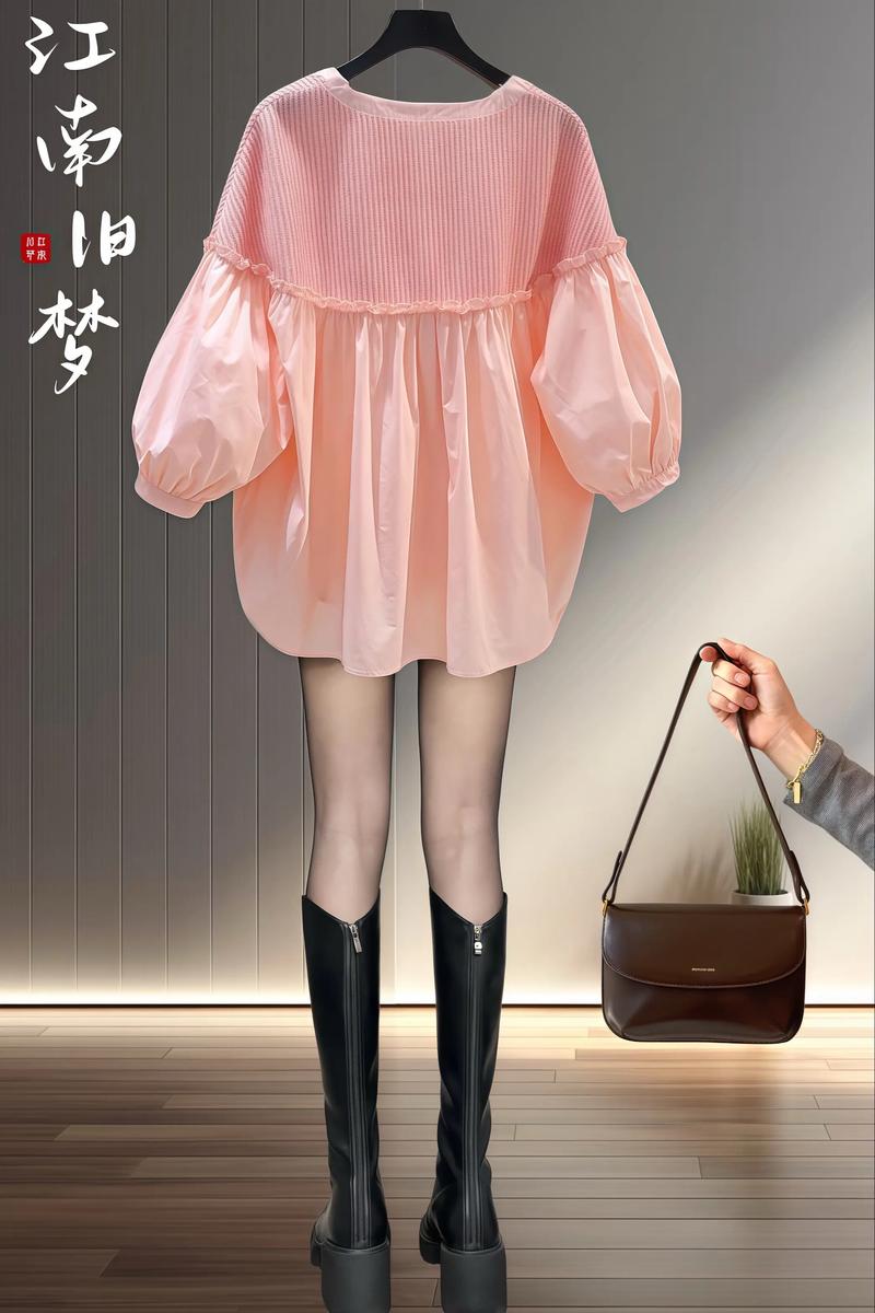 娃娃衫女装灯笼袖上衣,显瘦显气质吗?-图3 娃娃衫女装灯笼袖上衣,显瘦显气质吗?-图3