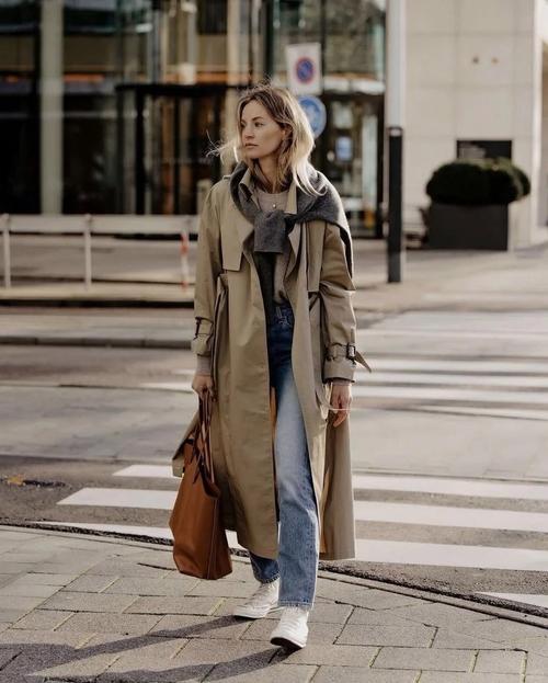 英伦风衣女装街拍，如何穿出高级感？-图3