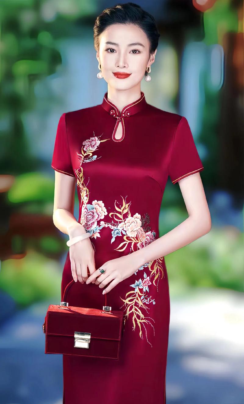 三十至四十岁女装旗袍-图1