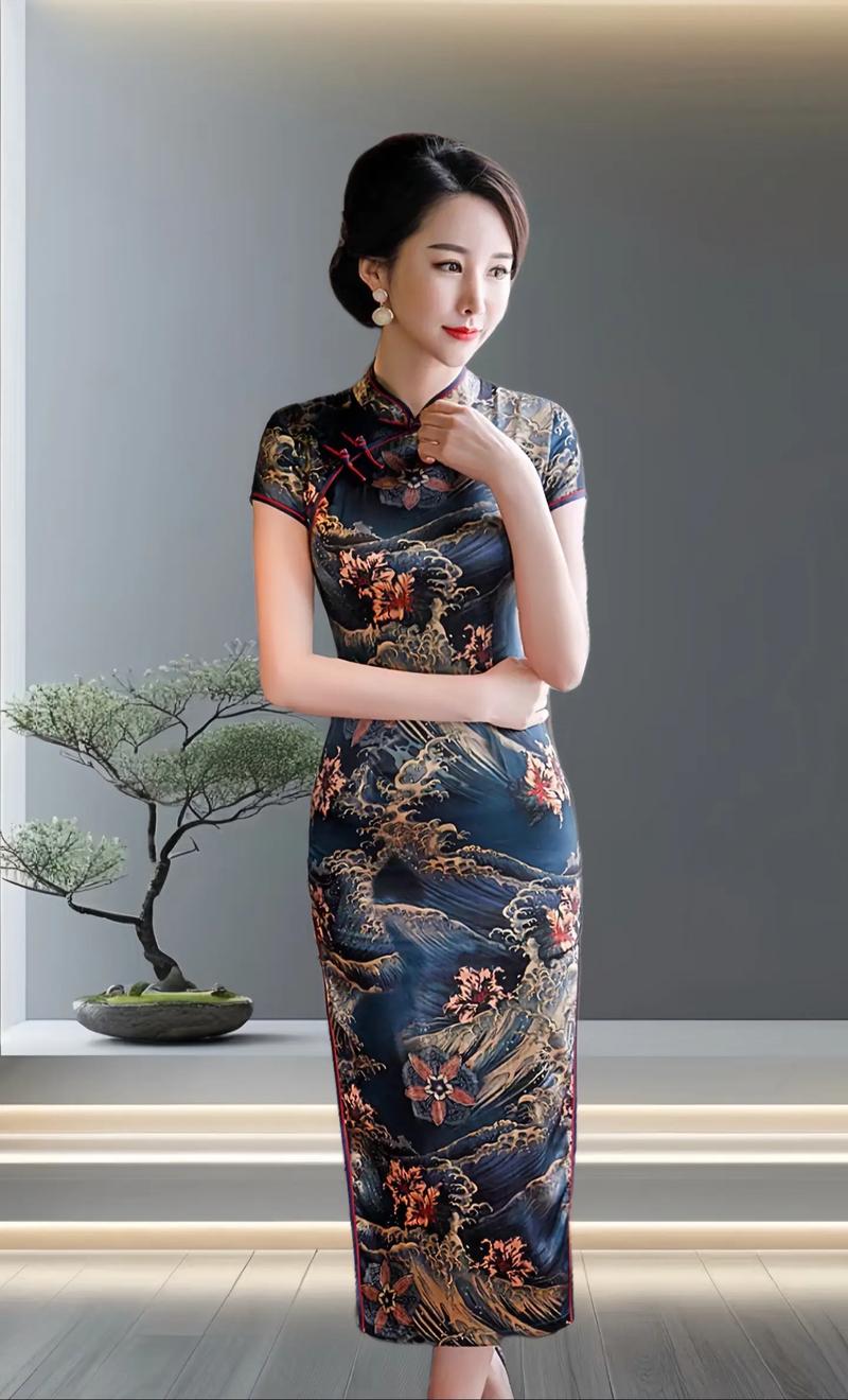 三十至四十岁女装旗袍-图2