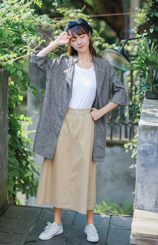韩版大长衫女装怎么搭更出彩?-图3 韩版大长衫女装怎么搭更出彩?-图3